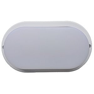 Светильник Овал ДПП накл. 12W 220V 6500K IP65  матовый белый 155x45 Ecola DPLD12ELC