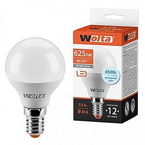Светодиодная лампа WOLTA 25W45GL7.5E14 7.5Вт 6500K E14