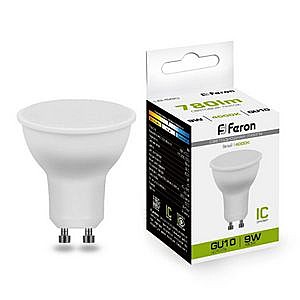 Лампа светодиодная FERON LB-560 (9W) 230V GU10 4000K MR16 