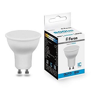 Лампа светодиодная FERON LB-560 (9W) 230V GU10 6400K MR16