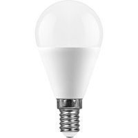 Лампа светодиодная FERON LB-950 (13W) шар E14 2700K 230V G45  