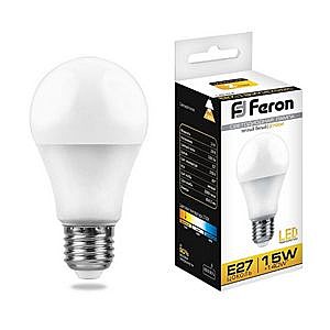 Лампа светодиодная FERON LB-94 45LED (15W) 230V E27 2700K 1300lm A60 