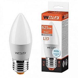 Светодиодная лампа WOLTA 25WC7.5E27 7.5Вт 6500K E27